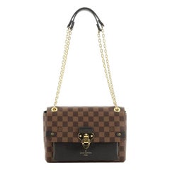 Louis Vuitton Vavin Sac à main Damier avec cuir PM