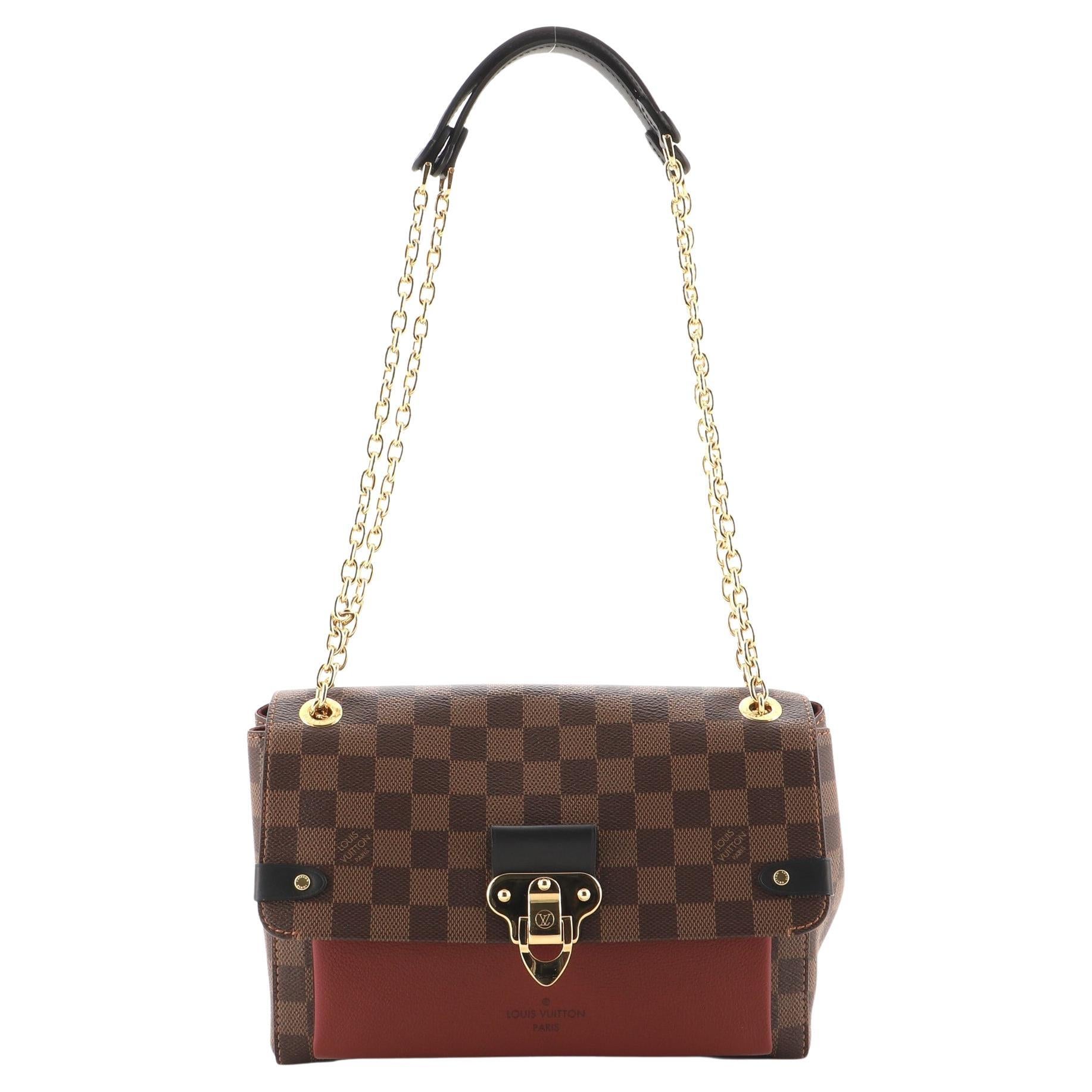 Louis Vuitton Louis Vuitton Vavin Handtasche Damier mit Leder PM
