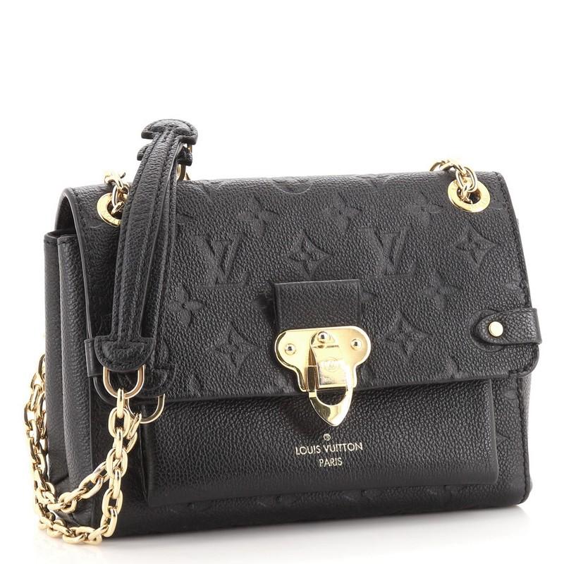 Louis Vuitton Vavin Handtasche Monogramm Empreinte Leder BB (Schwarz)