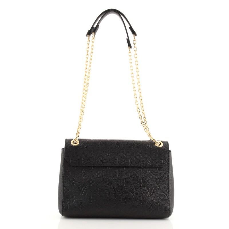 Black Louis Vuitton Vavin Handbag Monogram Empreinte Leather PM