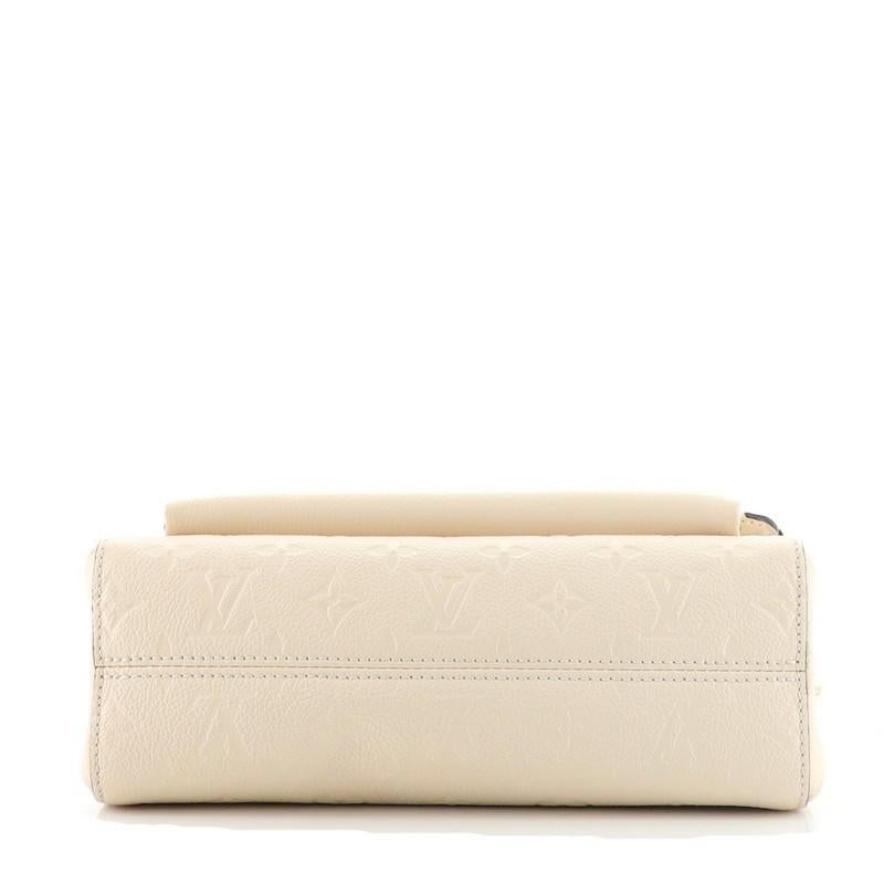 White Louis Vuitton Vavin Handbag Monogram Empreinte Leather PM