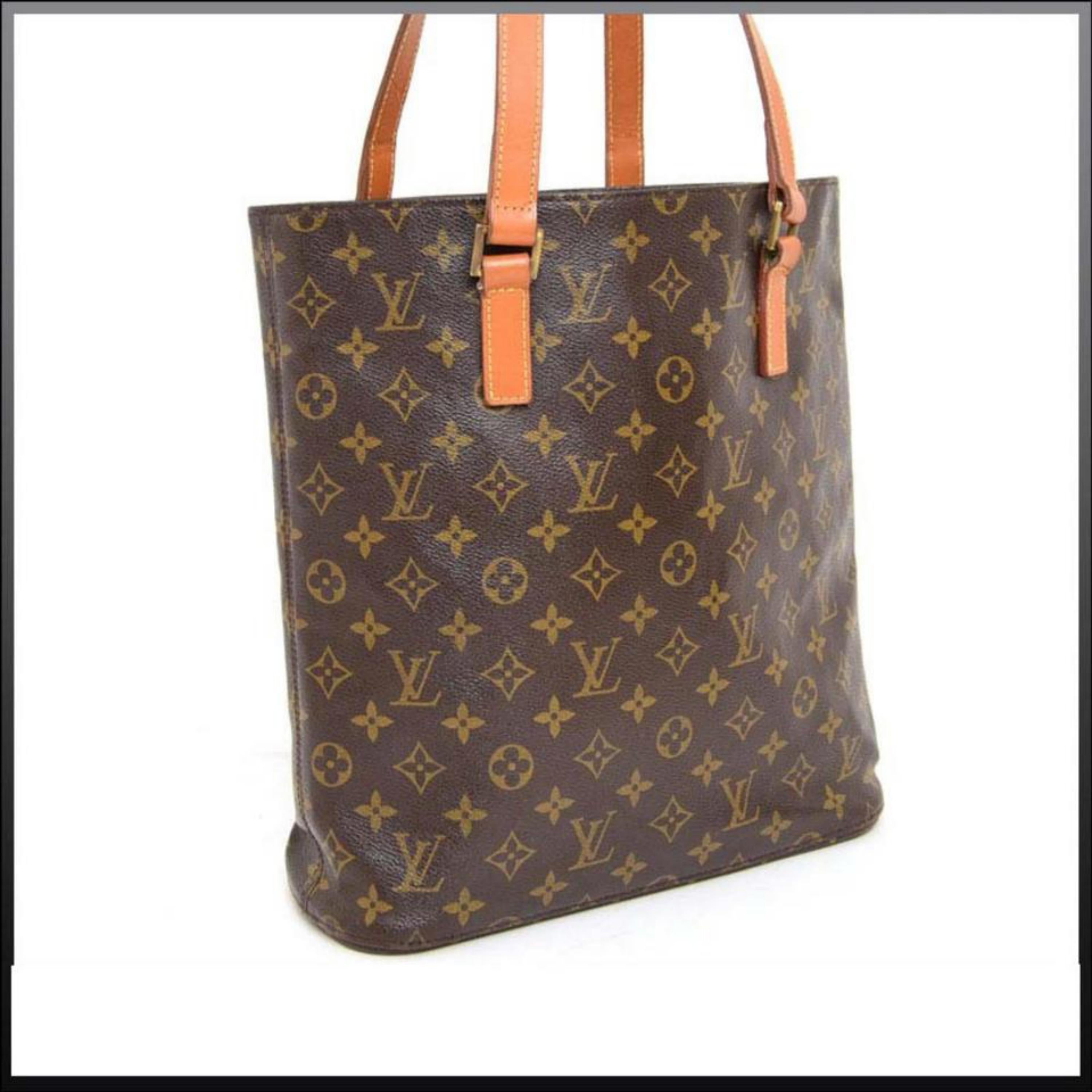 Louis Vuitton Vavin Monogram Gm 226719 Brown Coated Canvas Tote For Sale 5