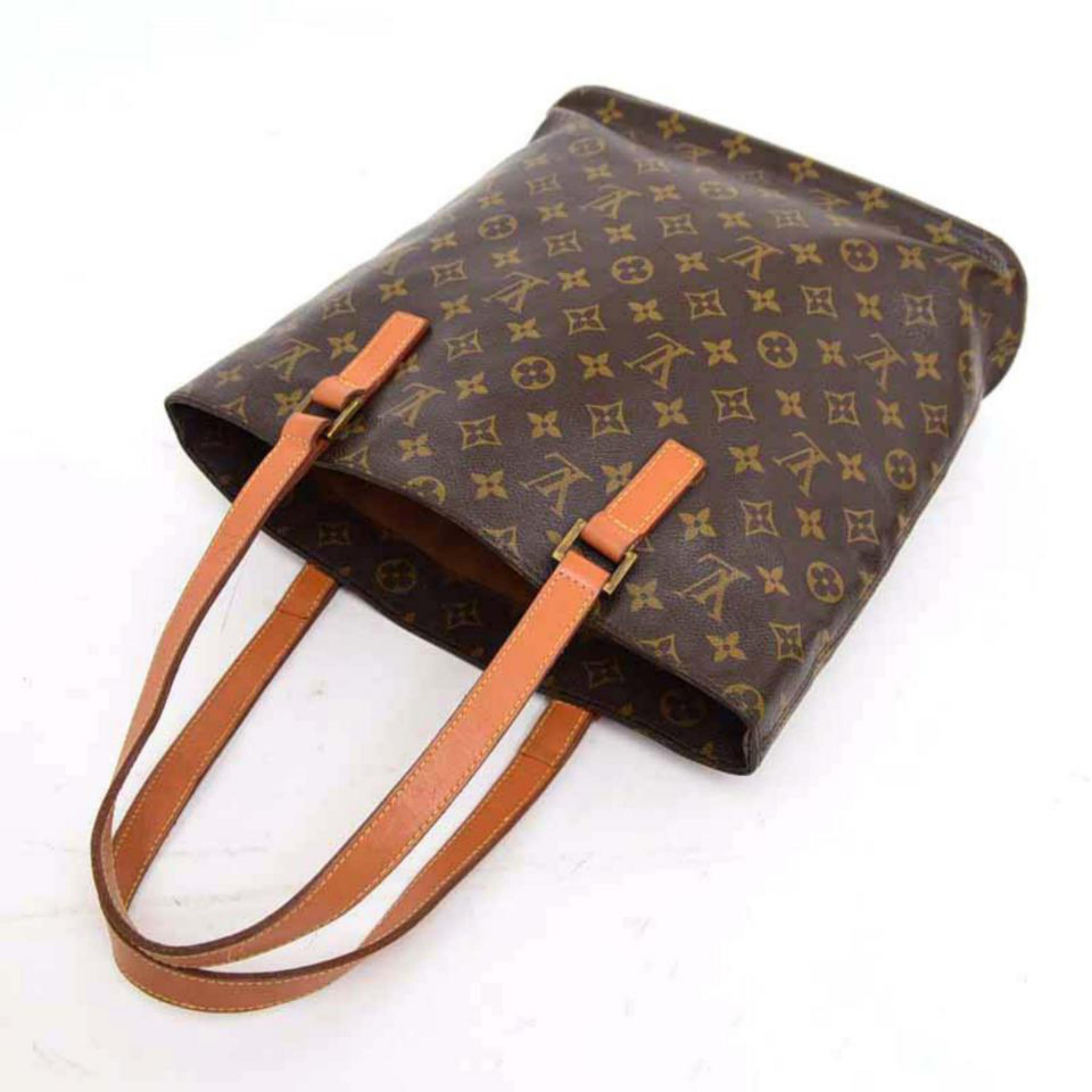 Louis Vuitton Vavin Monogram Gm 226719 Brown Coated Canvas Tote For Sale 2