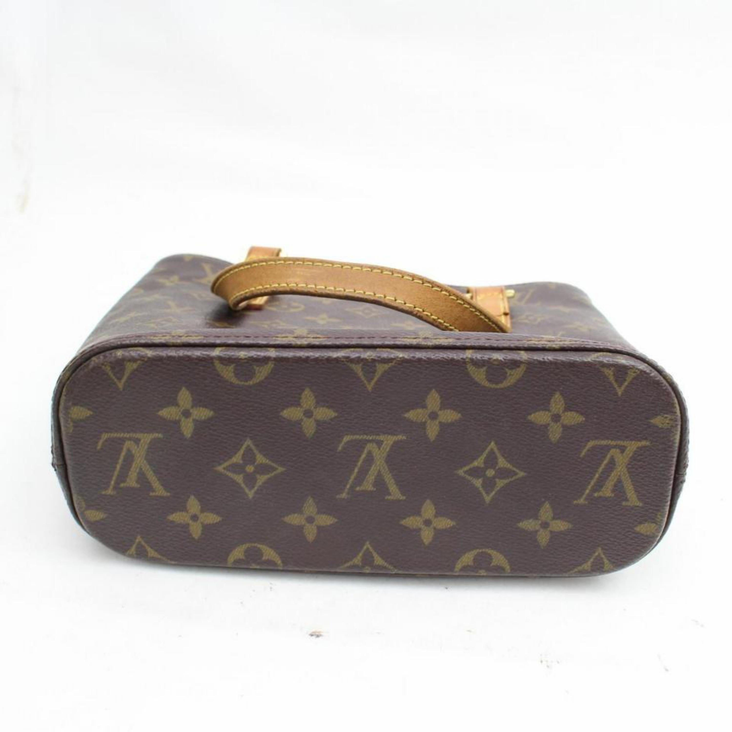 Louis Vuitton Vavin Monogram Pm 868135 Brown Coated Canvas Tote For Sale 3