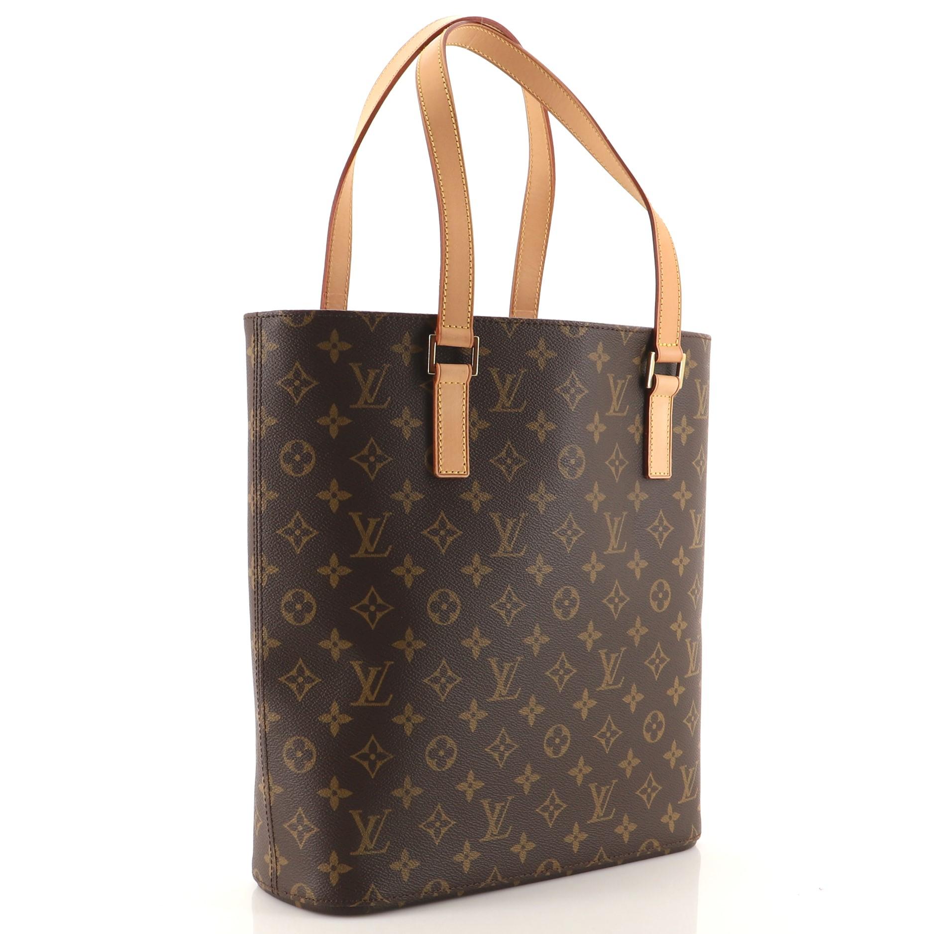 Louis Vuitton Vavin Tragetasche mit Monogramm aus Segeltuch GM (Schwarz)