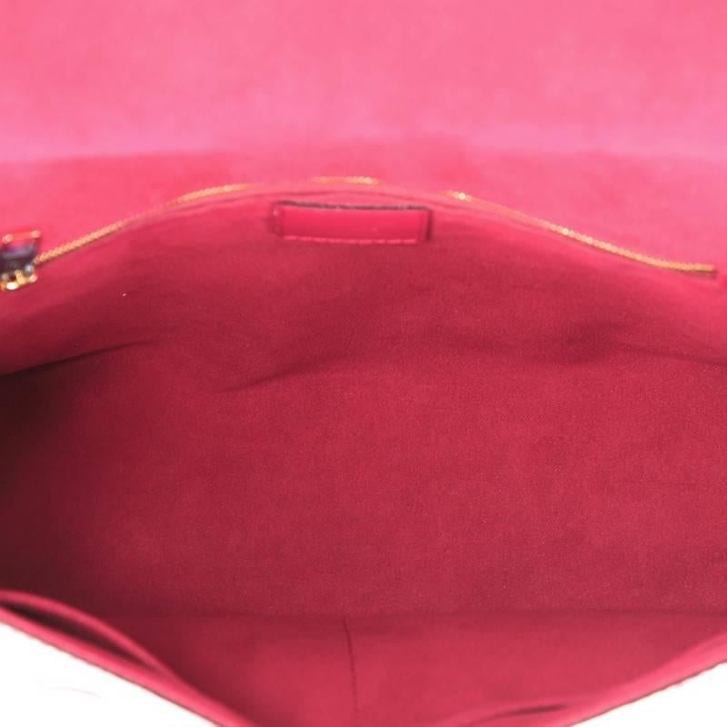 Red Louis Vuitton Venice Shoulder Bag Monogram Vernis