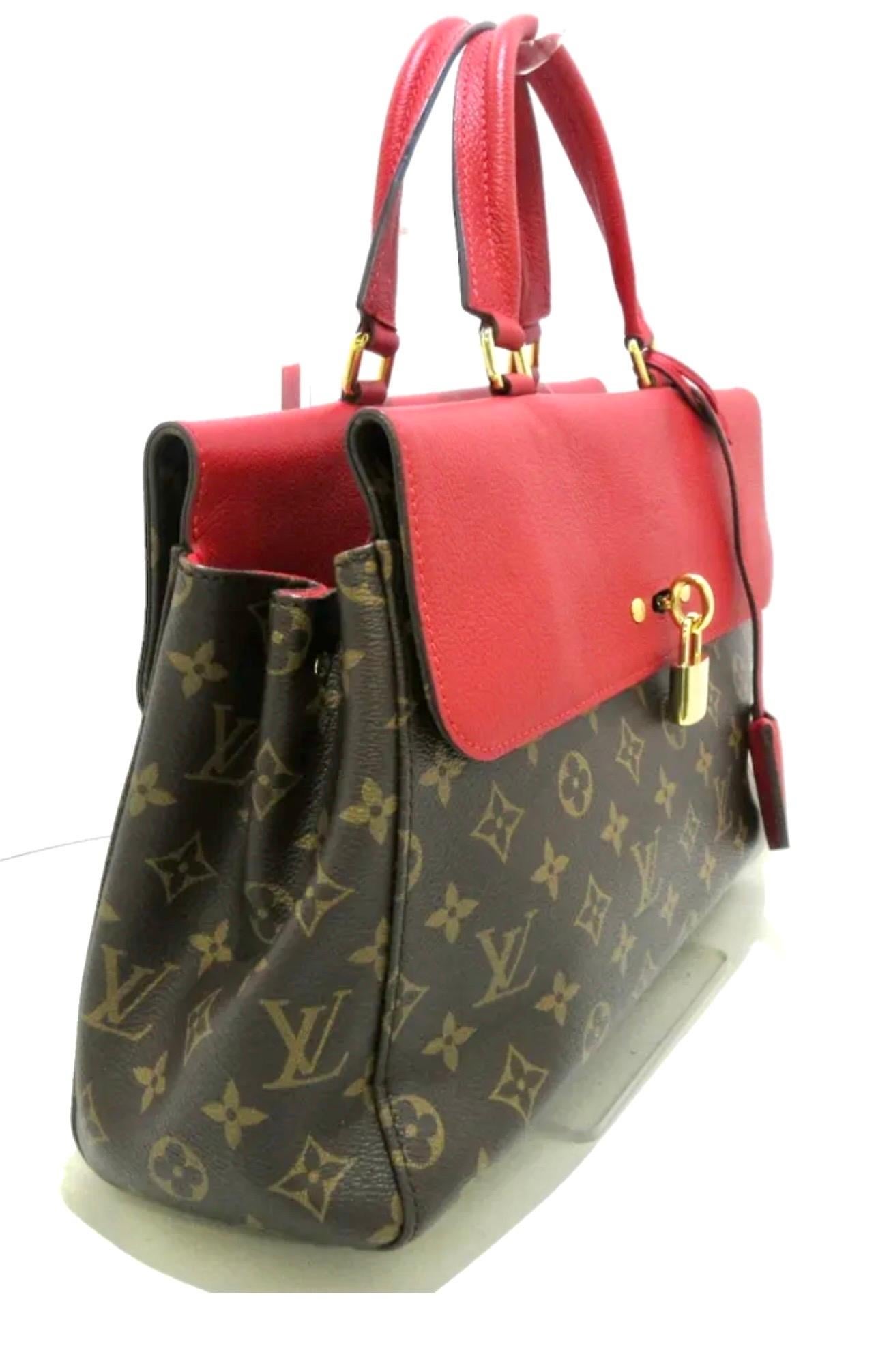 Louis Vuitton Venus Cherry Handbag Monogram Canvas and Leather Satchel Like New 3