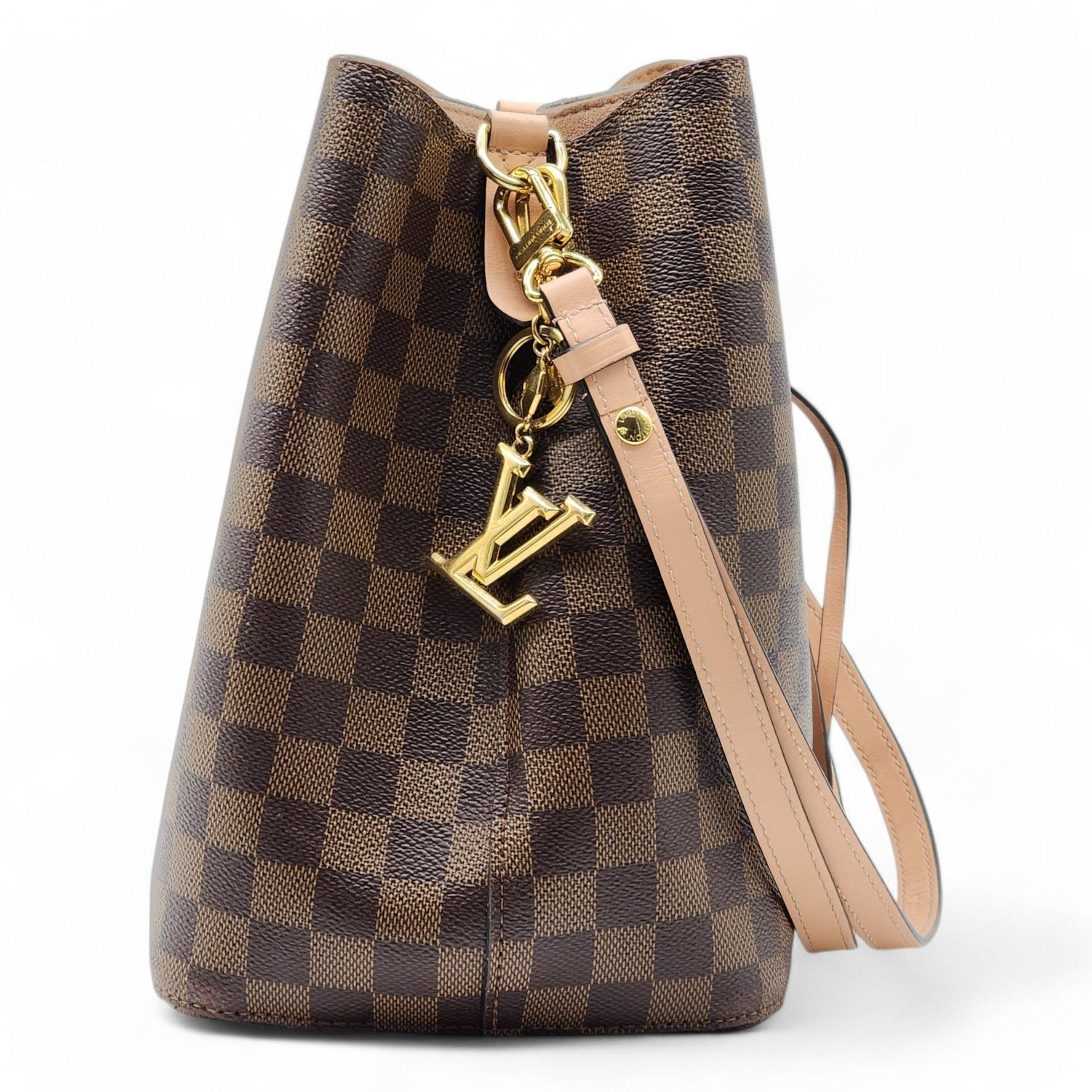 Brown Louis Vuitton Venus Damier Canvas Neonoe Bag For Sale