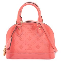 Louis Vuitton Vernis Alma BB Rosa Pfirsich