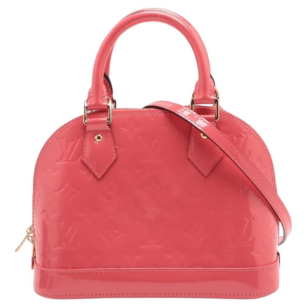 Louis Vuitton Vernis Alma BB rose pêche en vente
