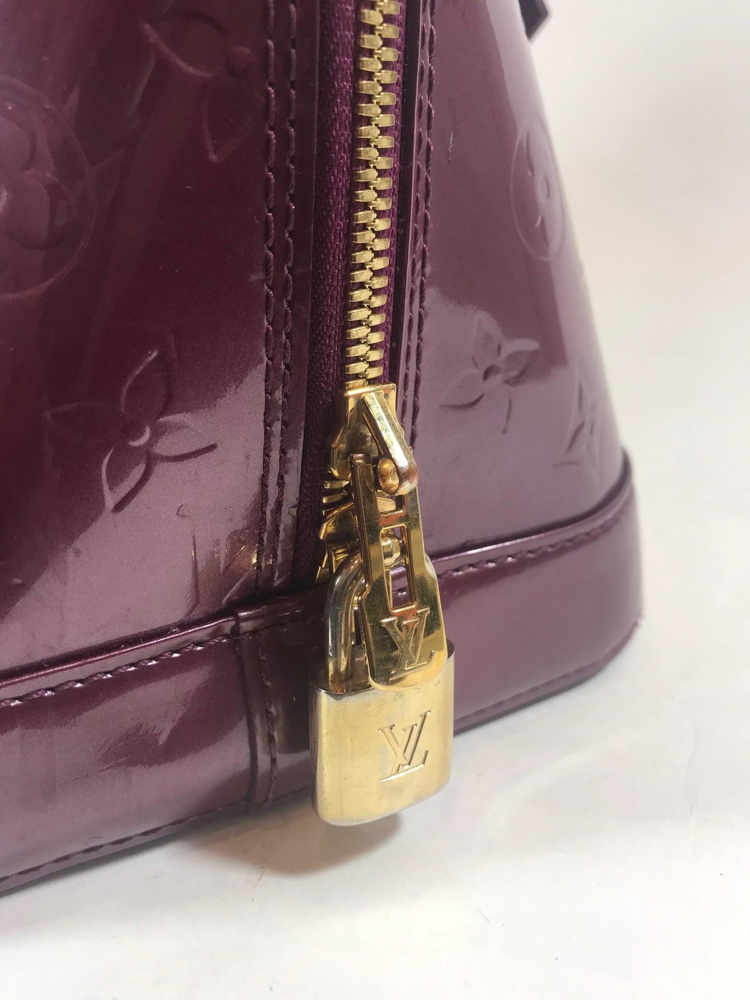 Louis Vuitton Vernis Alma GM For Sale 5