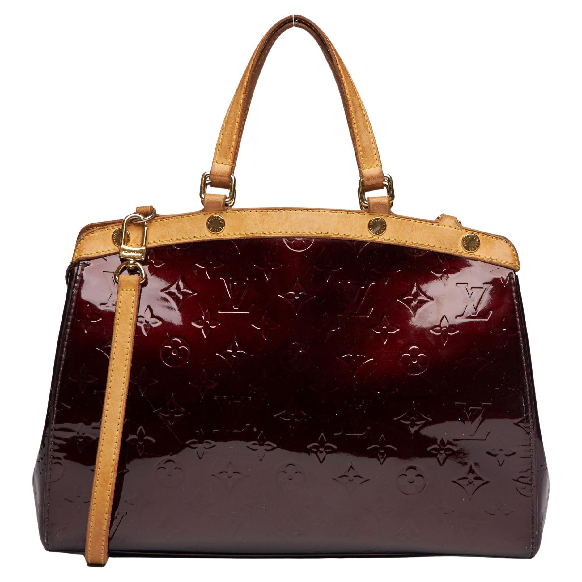 Louis Vuitton Vernis Amarante Monogram Brea MM Tote Bag (2010) For Sale at  1stDibs