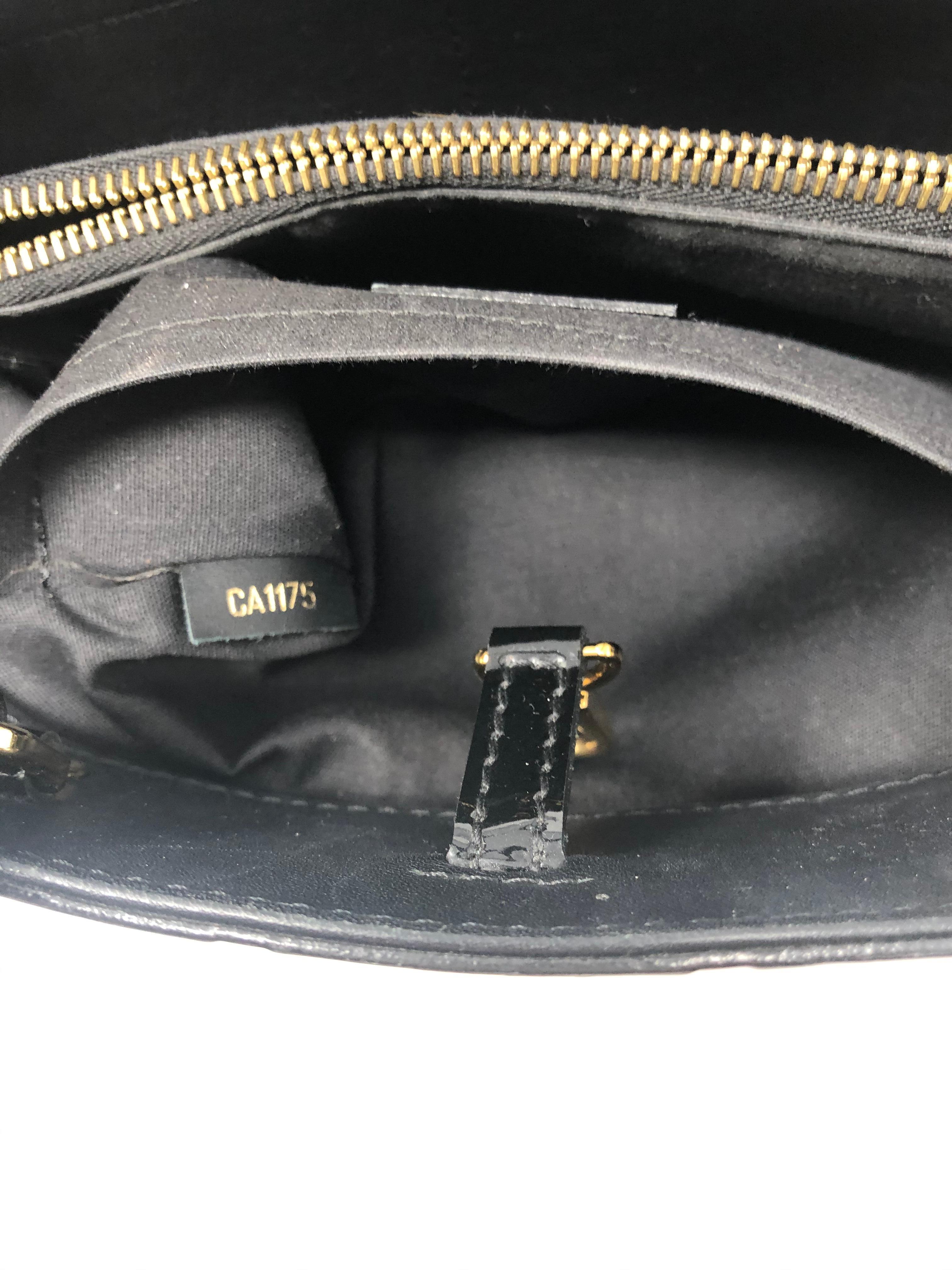 Louis Vuitton Vernis Black Montaigne BB Bag 5