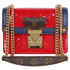 Louis Vuitton - Sac à bandoulière rouge « Wynwood » en cuir épi avec monogramme
