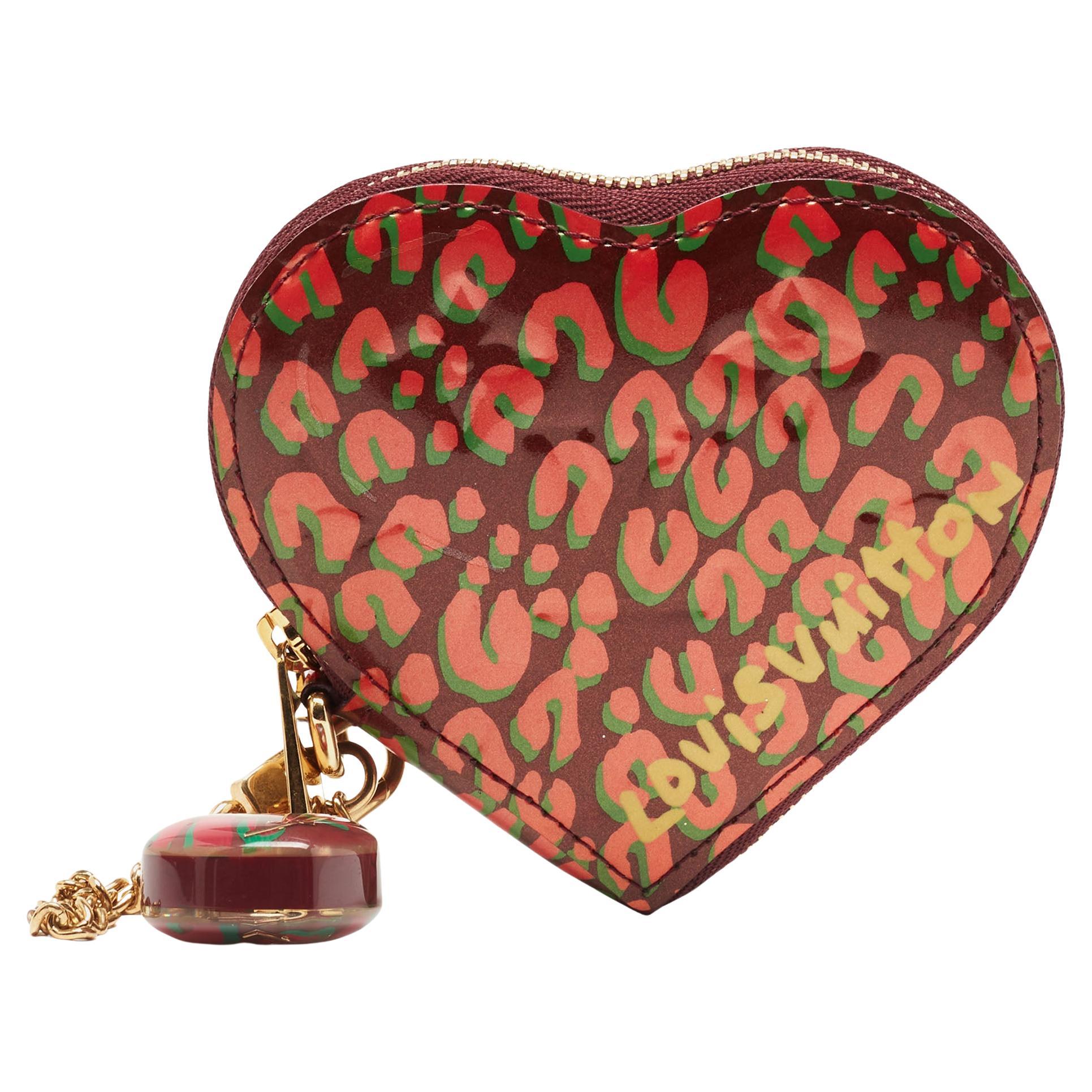 Louis Vuitton Vernis Leather Limited Edition Stephen Sprouse Heart Coin Purse