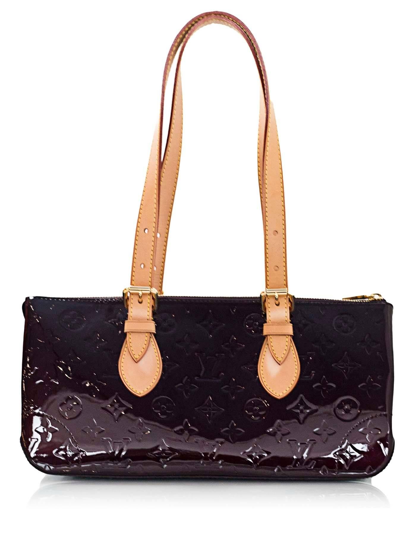 Black Louis Vuitton Vernis Monogram Amarante Rosewood Bag