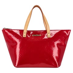 Louis Vuitton Vernis Patent Leather Bellevue Monogram Embossed Tote Bag