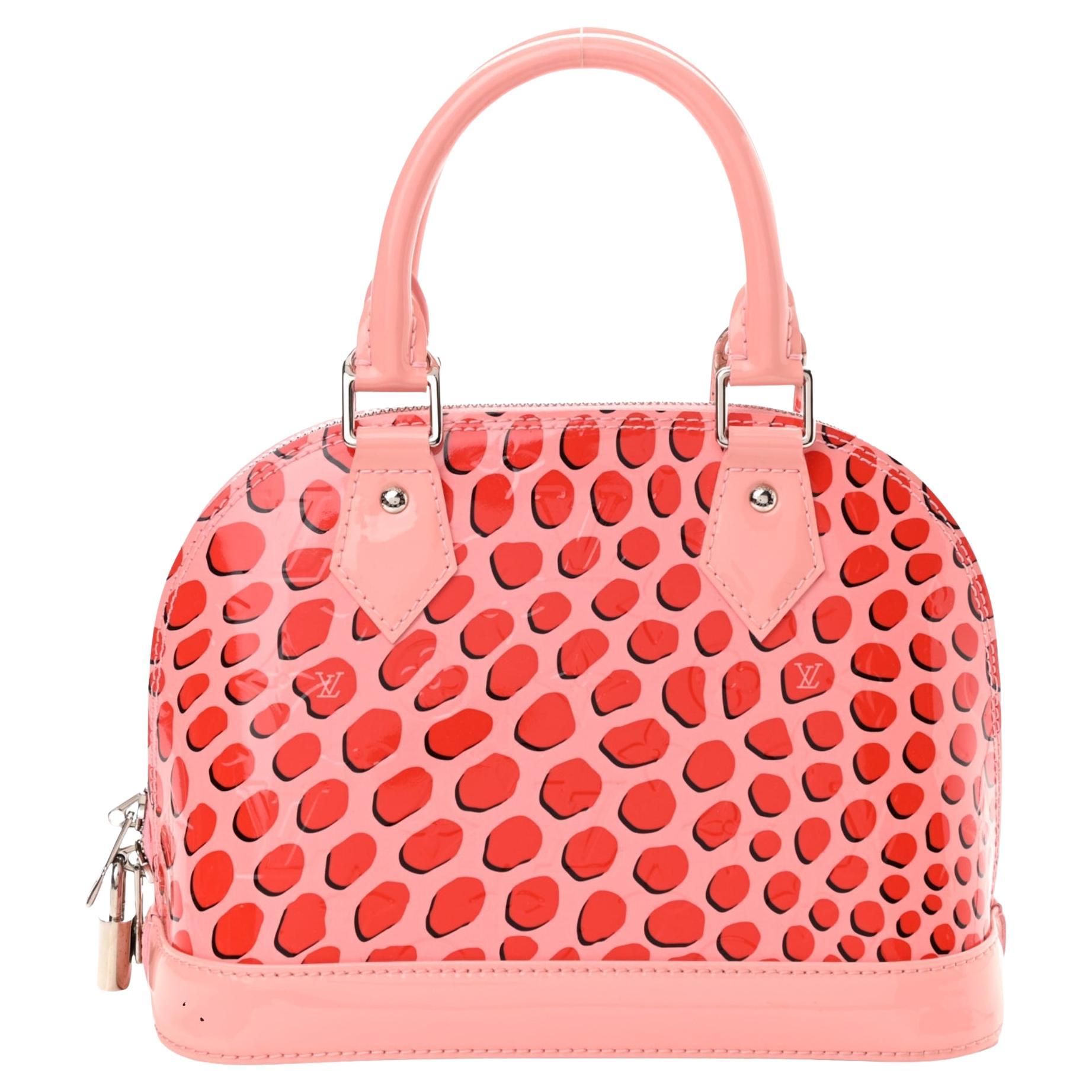Louis Vuitton Vernis Pink Jungle Dots Alma Bb Bag