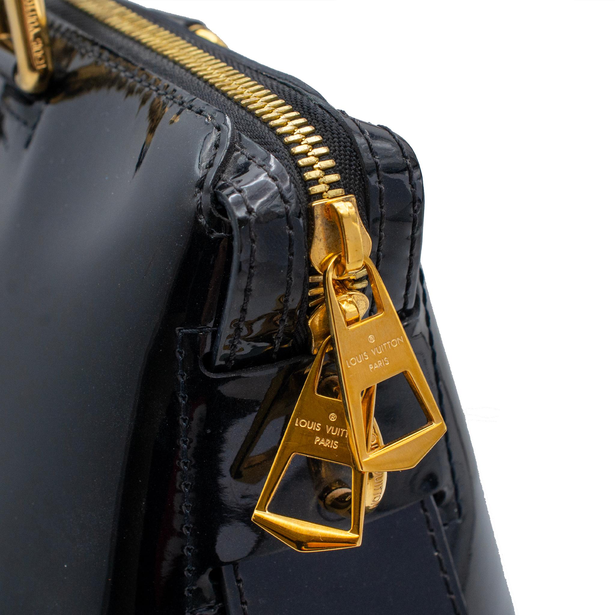 Louis Vuitton Vernis Tote Miroir Monogram Noir M54626 Leather Ladies Handbag For Sale 11