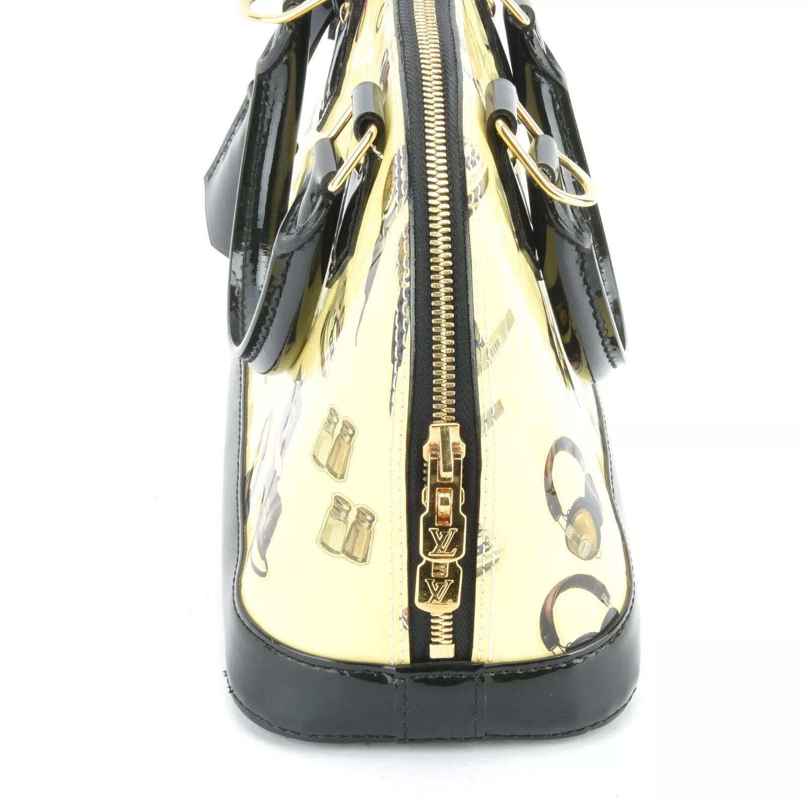 White Louis Vuitton Vernis Trunk Stickers Alma BB For Sale