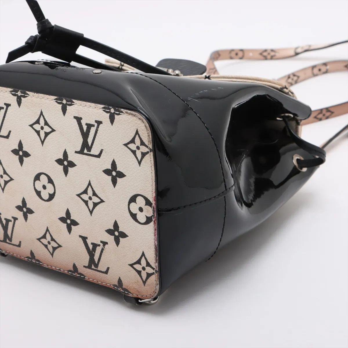 Women's Louis Vuitton Vernis x Monogram Hot Springs Mini Backpack Black For Sale