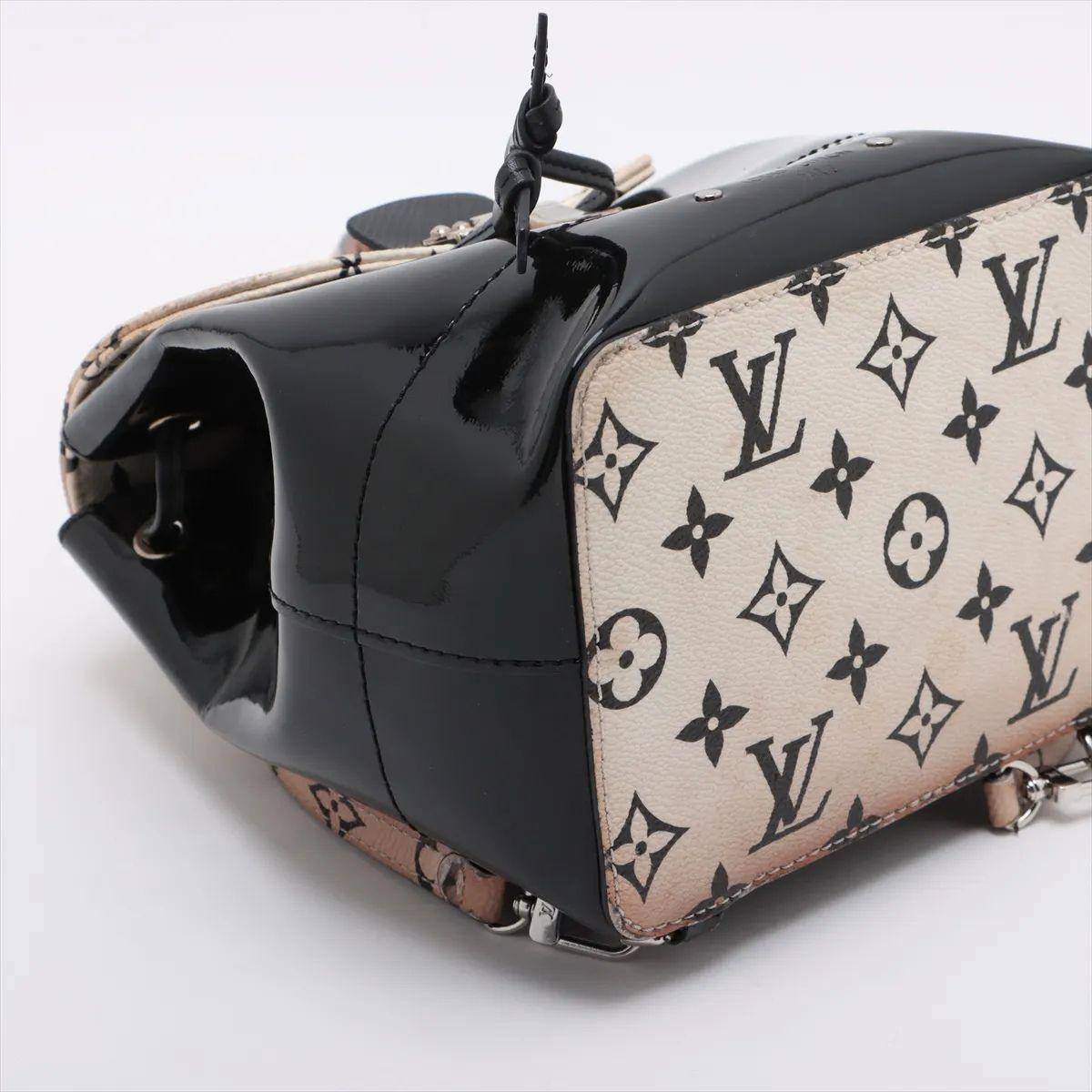Louis Vuitton Vernis x Monogram Hot Springs Mini Backpack Black For Sale 1
