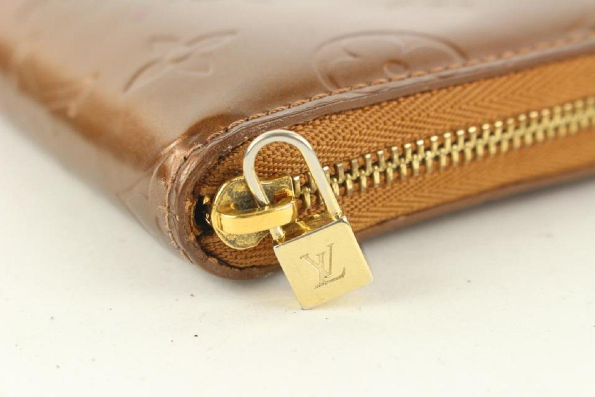 Louis Vuitton Vernis Zippy Compact Wallet Bronze 141lvs429 For Sale 3