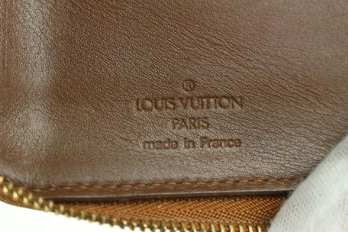 Brown Louis Vuitton Vernis Zippy Compact Wallet Bronze 141lvs429 For Sale