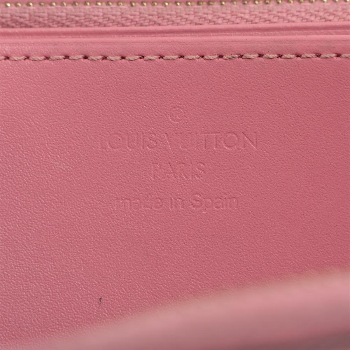 Louis Vuitton Vernis Zippy Long Wallet Rose Ballerine For Sale 7