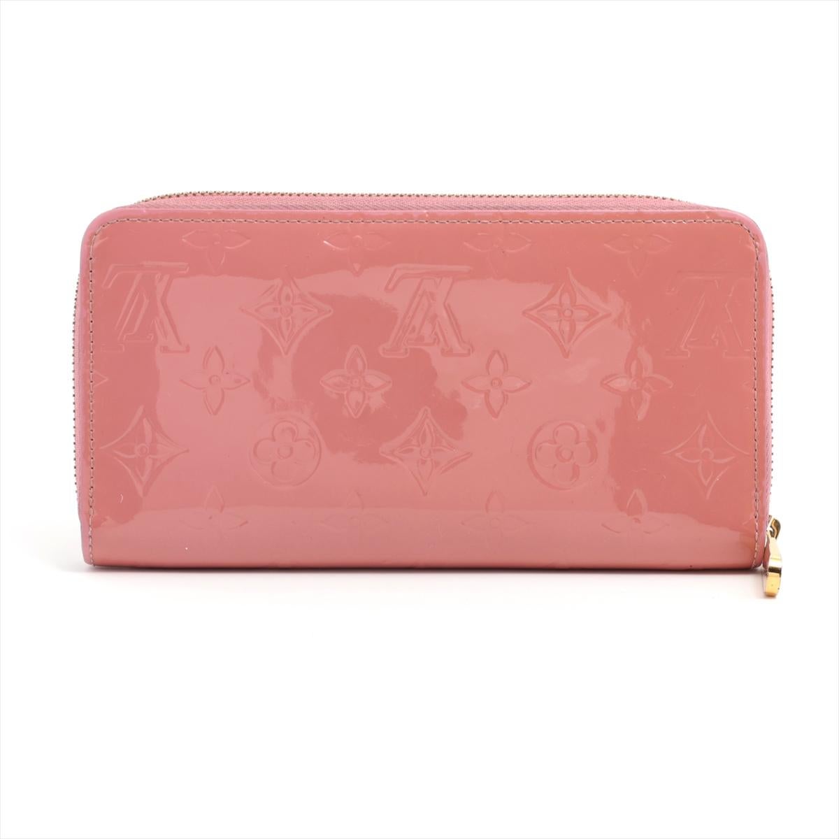 Louis Vuitton Vernis Zippy Long Wallet Rose Ballerine In Good Condition For Sale In Indianapolis, IN