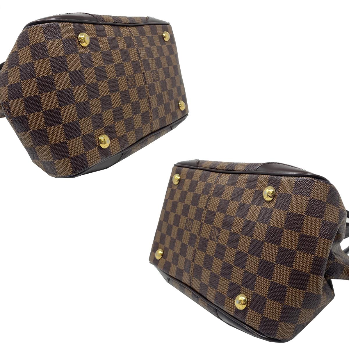 Black Louis Vuitton Verona PM Damier Ebene Canvas Handbag For Sale