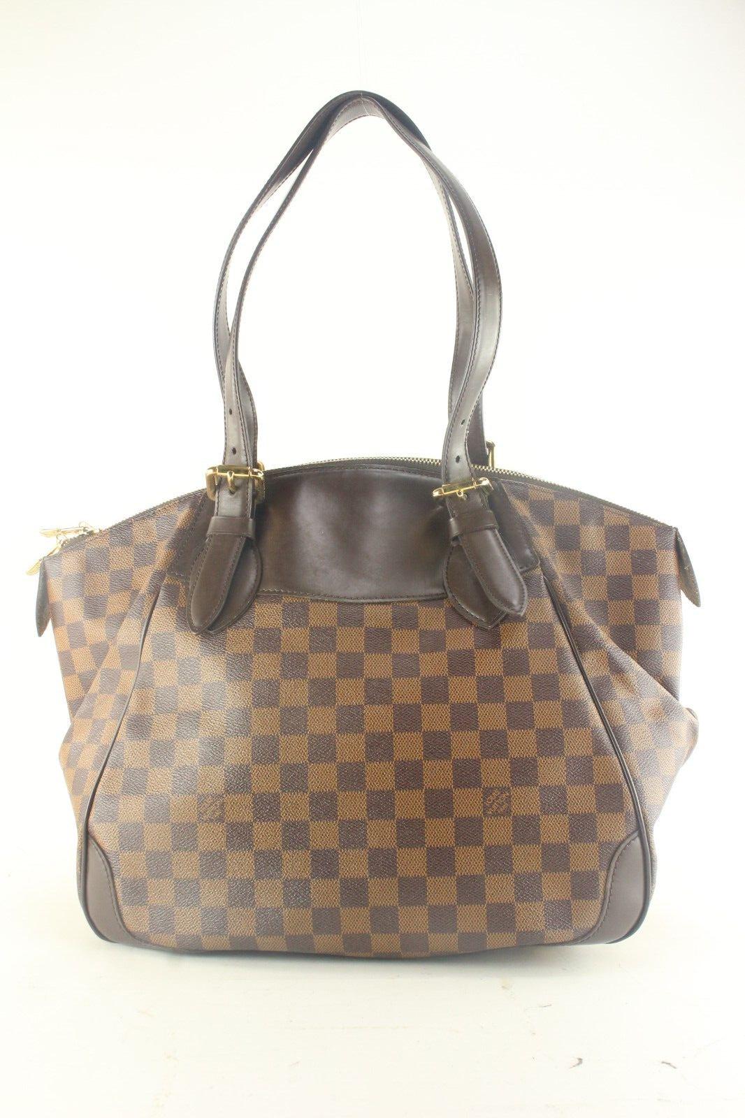 Women's Louis Vuitton Verona Shoulder Bag MM Brown Canvas 4LV105K For Sale