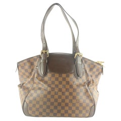 Louis Vuitton Verona Umhängetasche MM Braunes Segeltuch 4LV105K