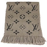 $600 Louis Vuitton Monogram Canvas Verone Wool Silk Logomania