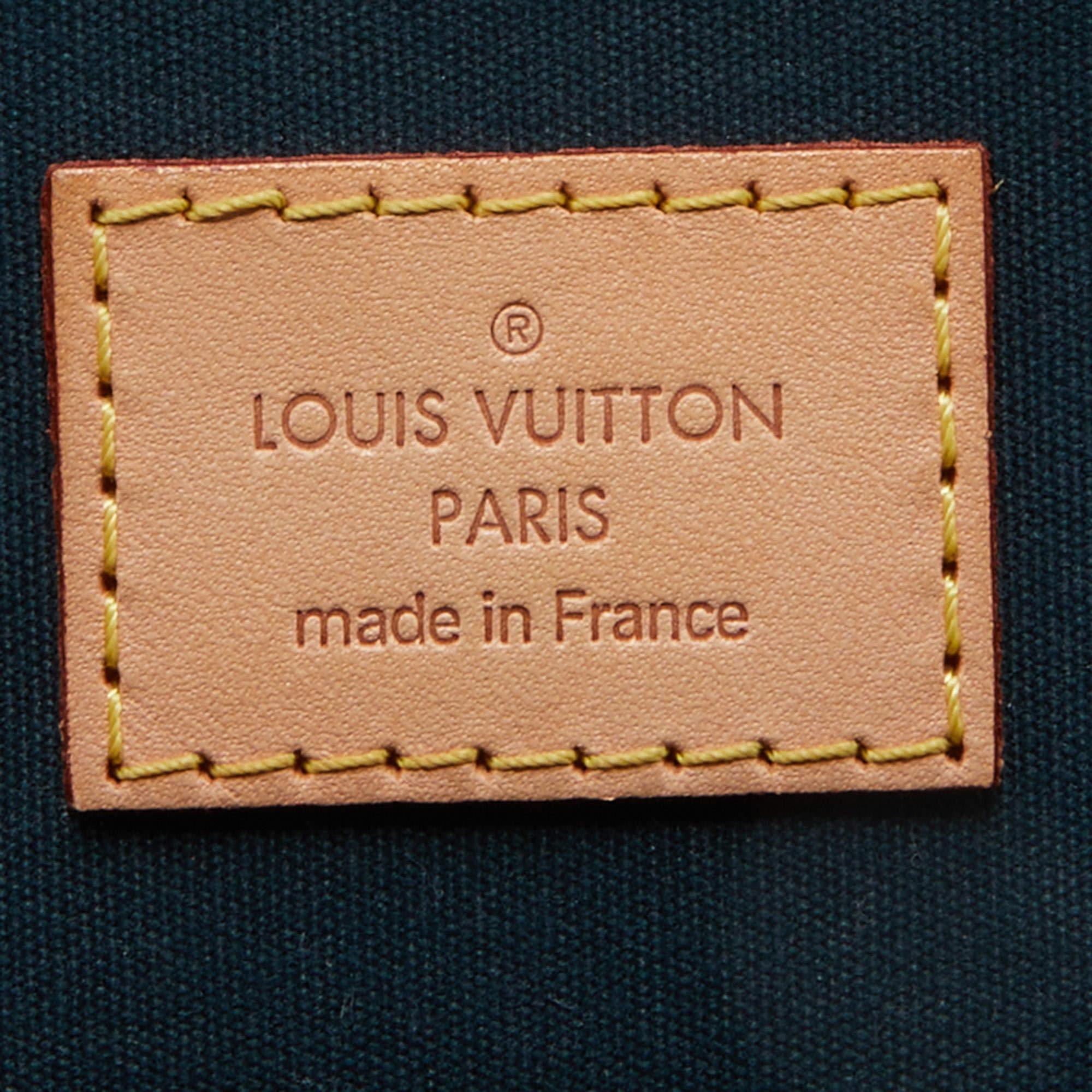 Louis Vuitton Vert Bronze Monogram Vernis Alma GM Bag 8
