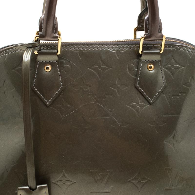 Louis Vuitton Vert Bronze Monogram Vernis Alma PM Bag 5