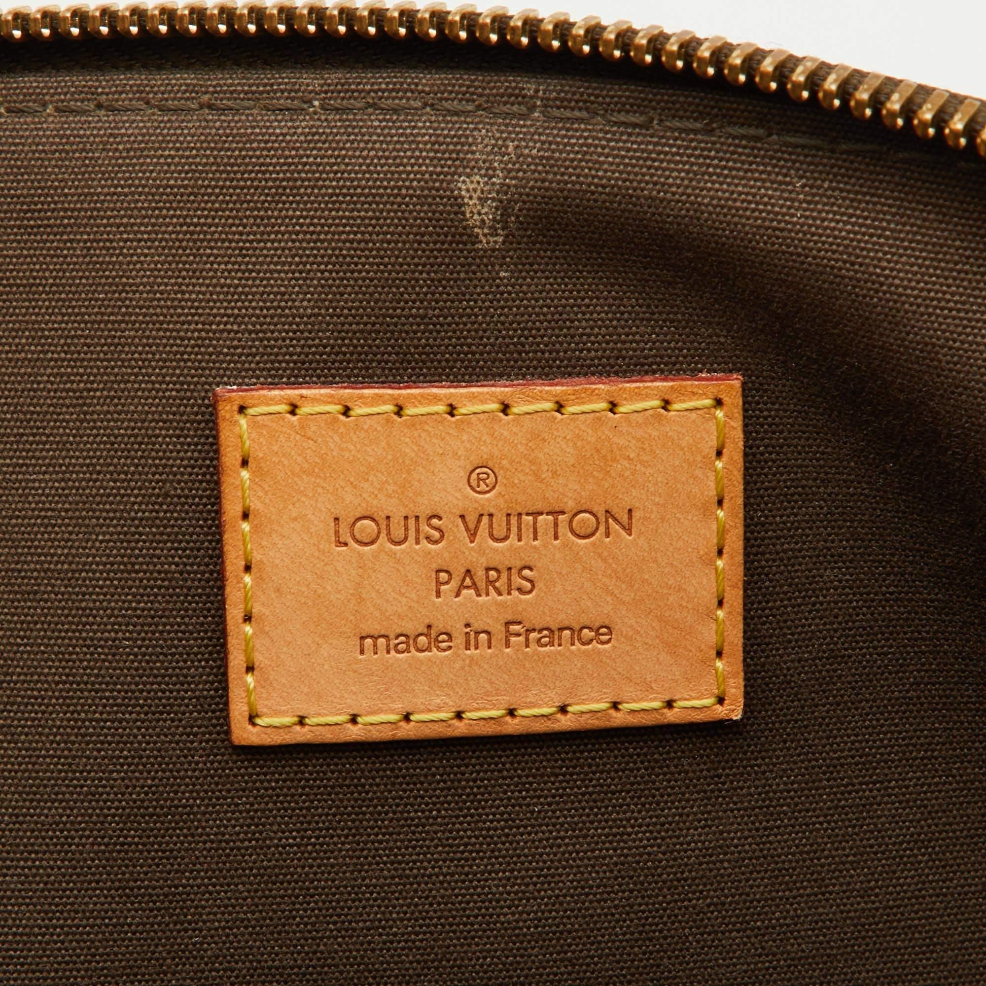 Louis Vuitton Vert Bronze Monogram Vernis Bellevue GM Bag For Sale 5