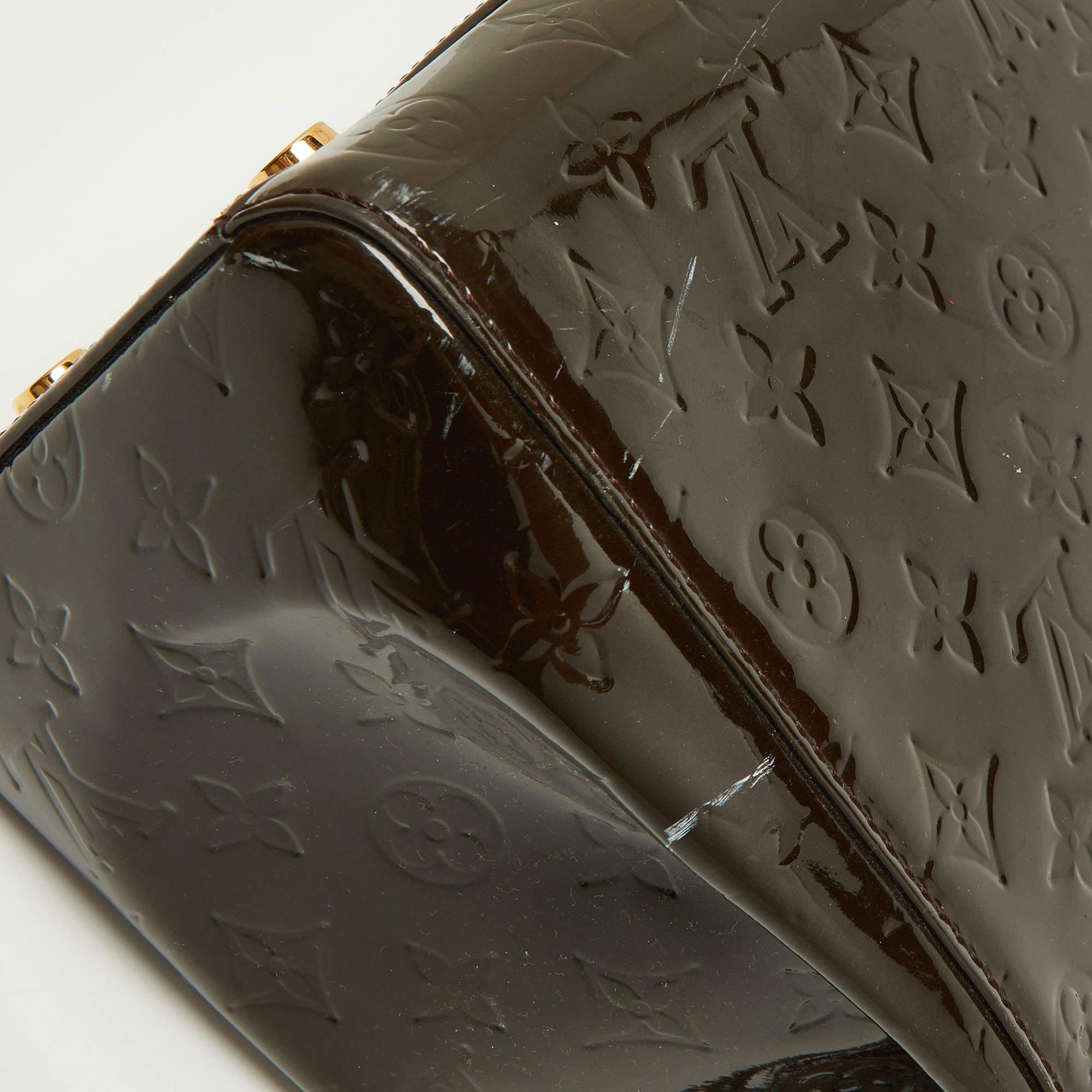 Louis Vuitton Vert Bronze Monogram Vernis Brea GM Bag 2