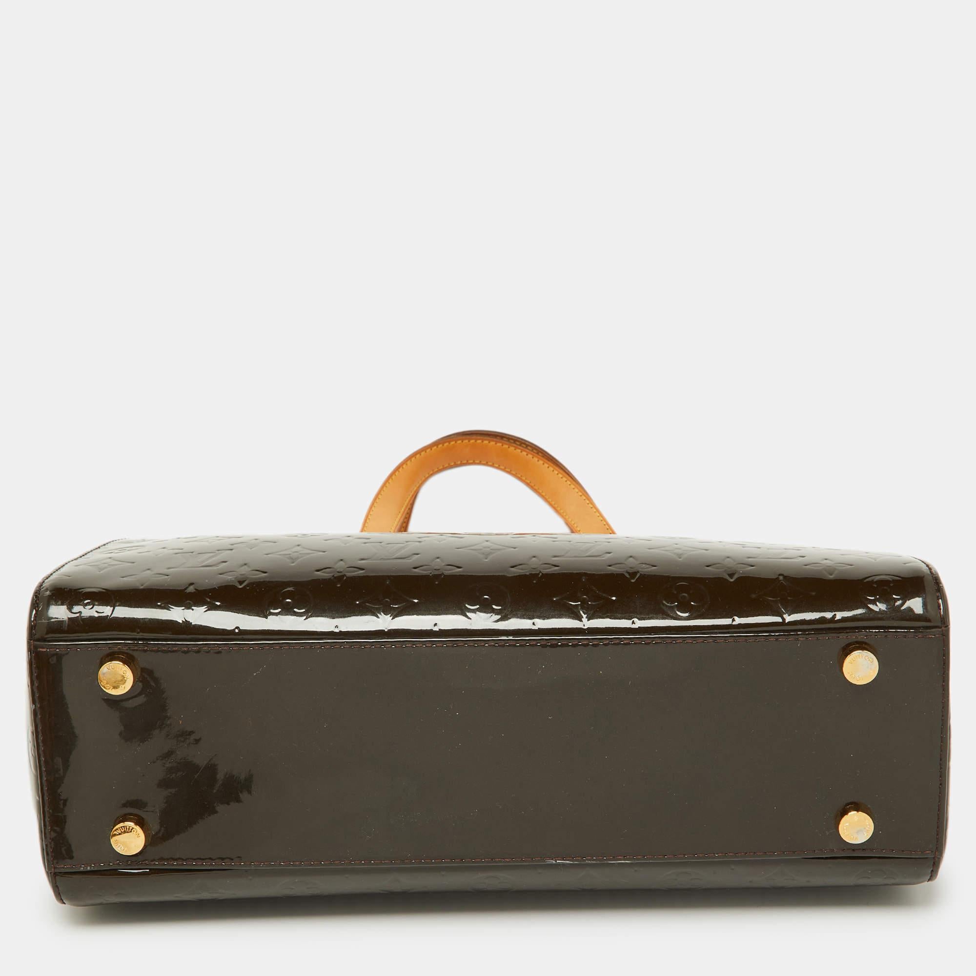 Louis Vuitton Vert Bronze Monogram Vernis Brea GM Bag 3