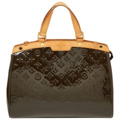 Louis Vuitton Vert Bronze Monogram Vernis Brea GM Bag