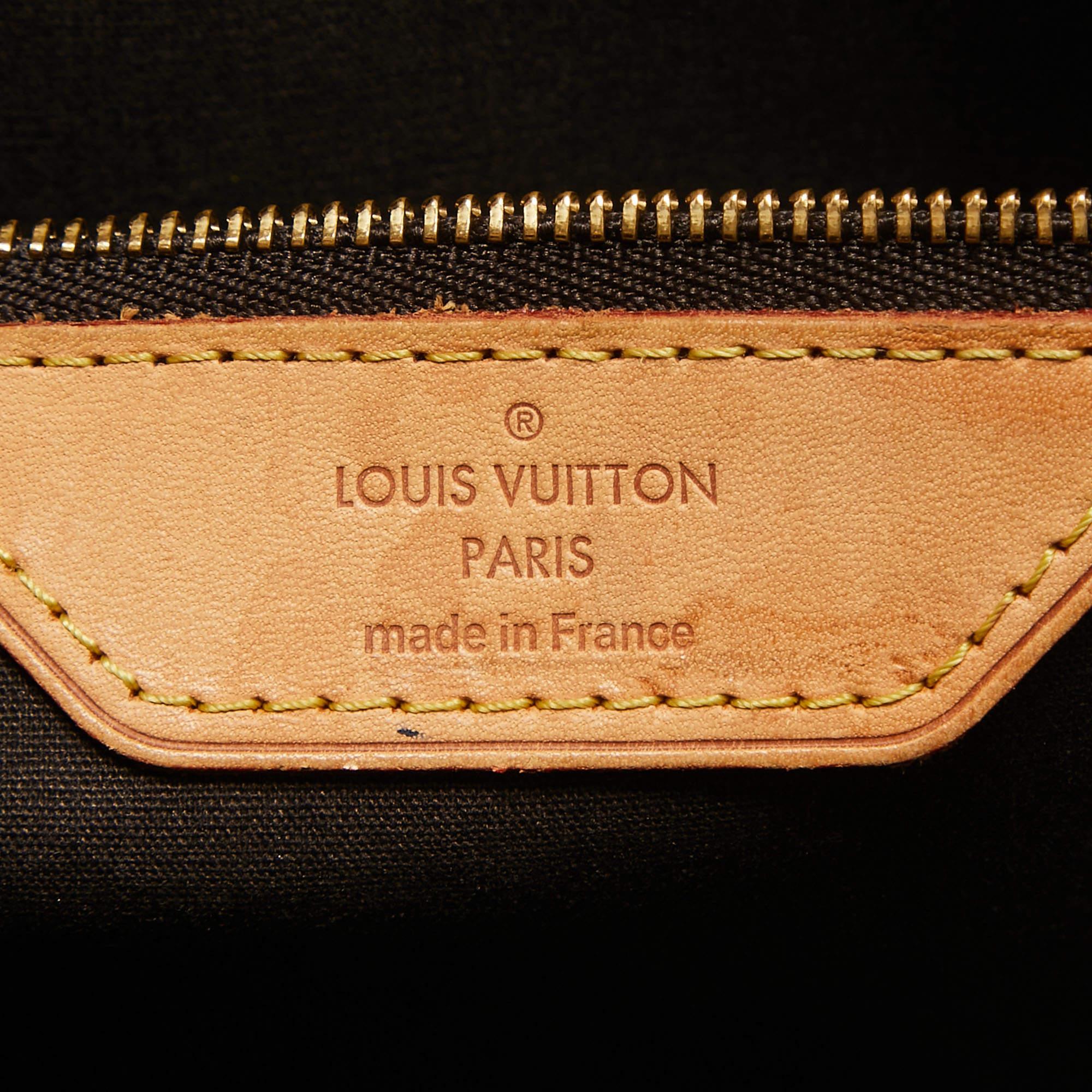Louis Vuitton Vert Bronze Monogram Vernis Brea MM Bag For Sale 5