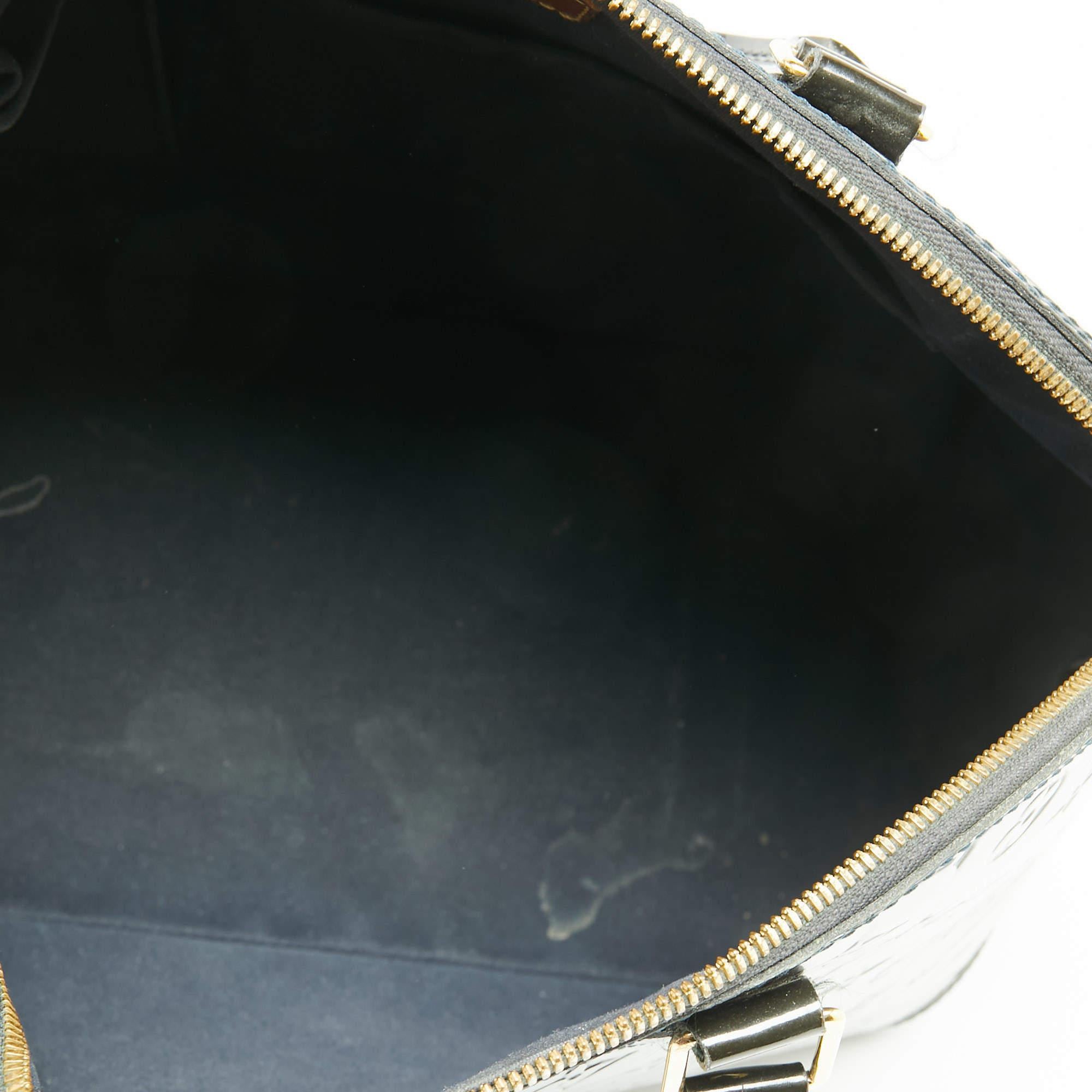 Louis Vuitton Vert Bronze Monogram Vernis Leather Alma GM Bag 5