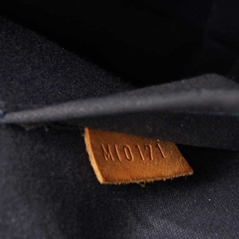 Louis Vuitton Vert Bronze Monogram Vernis Leather Alma GM Bag For Sale 2