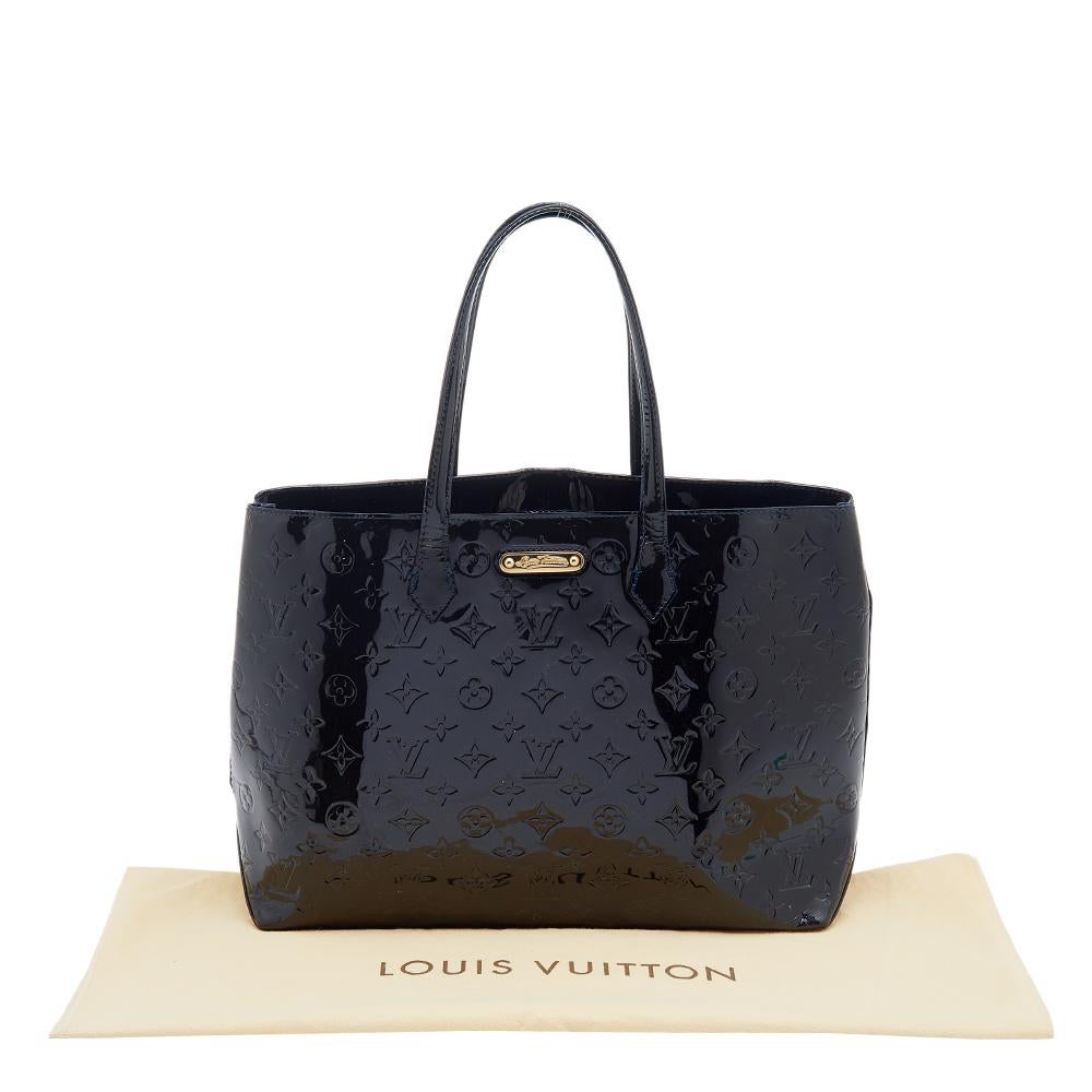 Louis Vuitton Vert Bronze Monogram Vernis Wilshire MM Bag 6