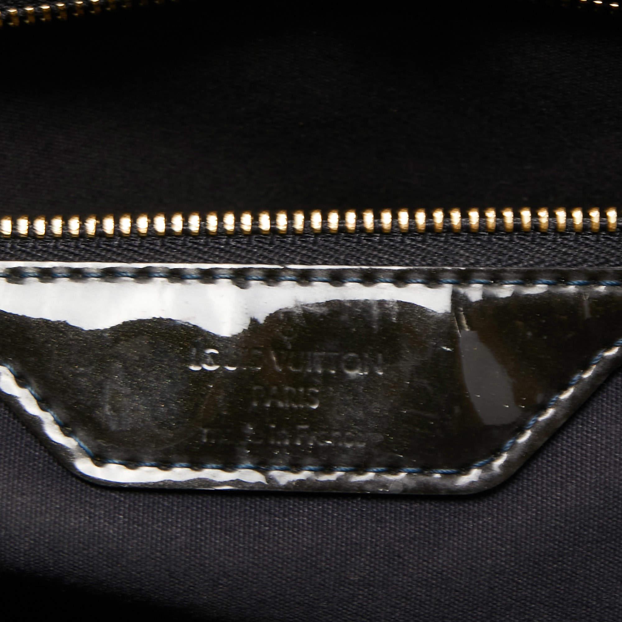 Louis Vuitton Vert Bronze Monogram Vernis Wilshire MM Bag 10