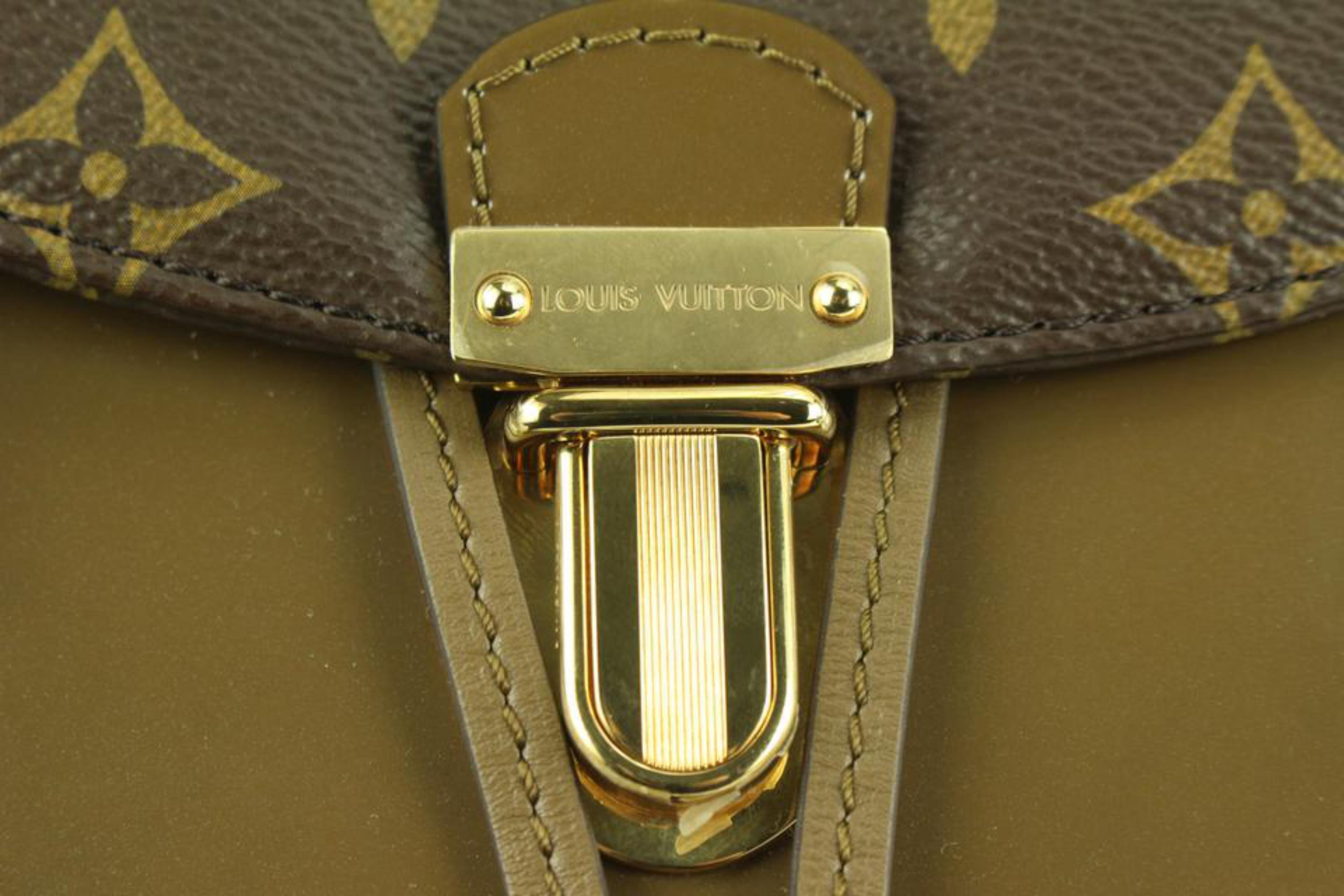 Louis Vuitton Vert Bronze Vernis Monogram Hot Springs Backpack 112lv30 For Sale 1