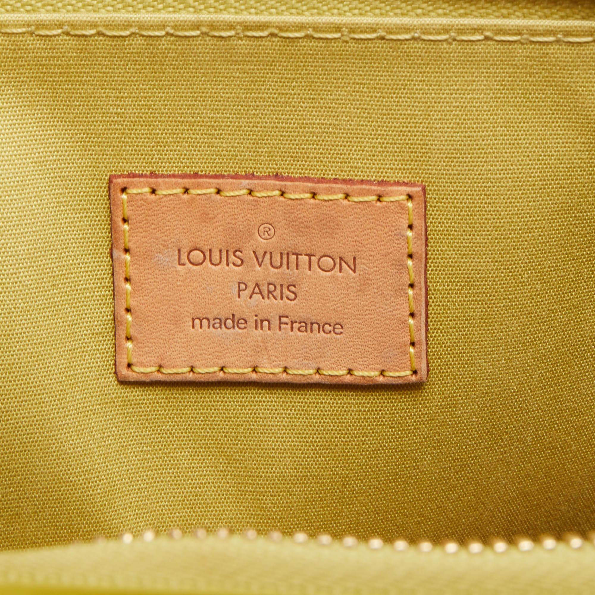 Louis Vuitton Vert Impression Monogram Vernis Alma PM Bag 7