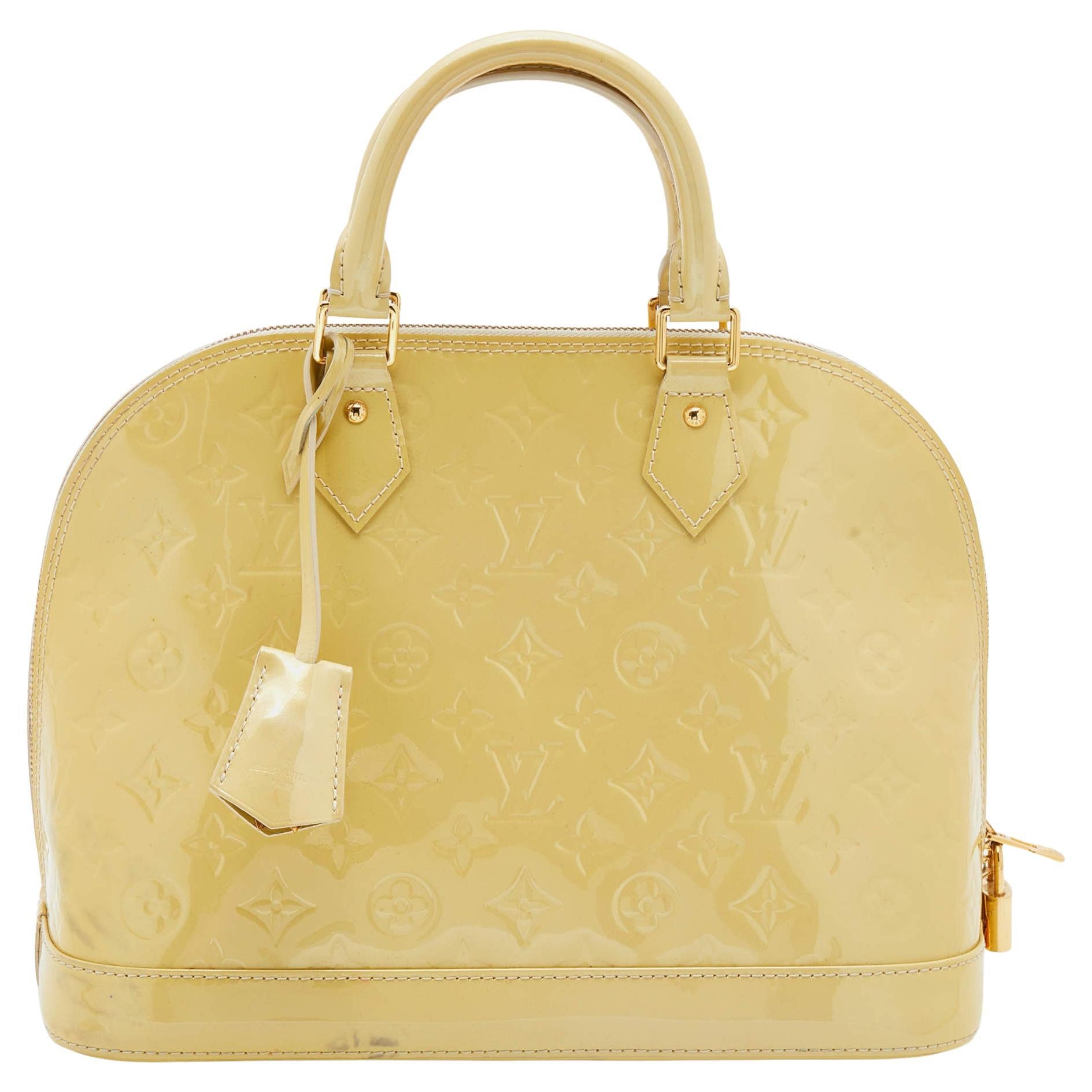 Louis Vuitton Vert Impression Monogram Vernis Alma PM Bag