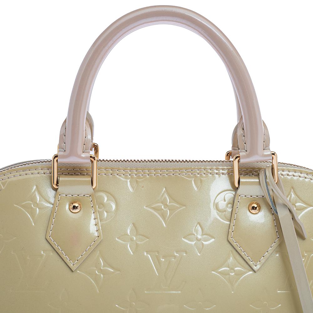 Louis Vuitton Vert Impression Monogram Vernis Leather Alma PM Bag 4