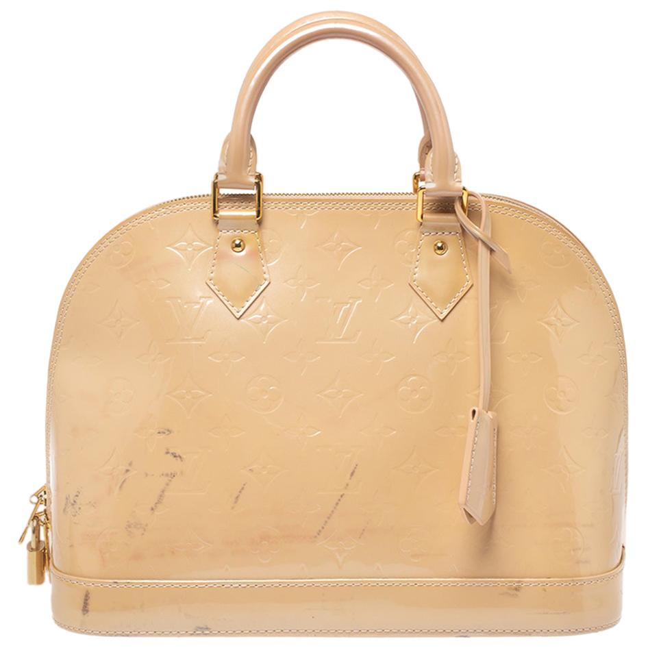 Louis Vuitton Vert Impression Monogram Vernis Leather Alma PM Bag